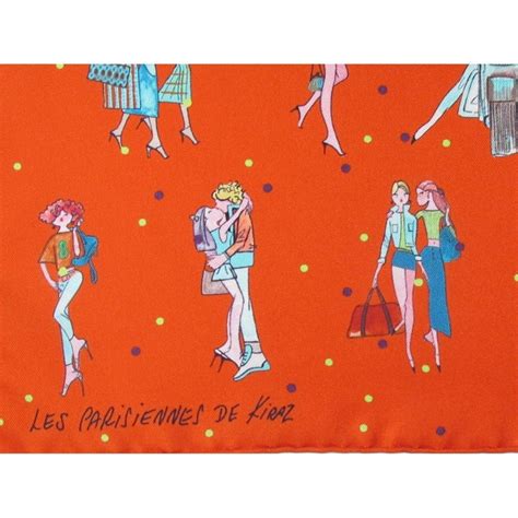 gavroche hermes les parisiennes|Hermes Orange Les Parisiennes de Kiraz by Edmond .